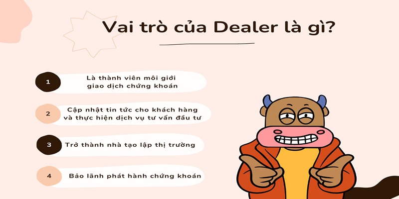 Thông tin về vai trò của Dealer